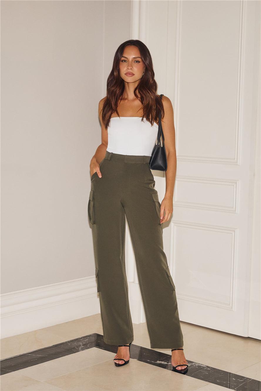 The Tailored Cargo Pants Khaki Product Image