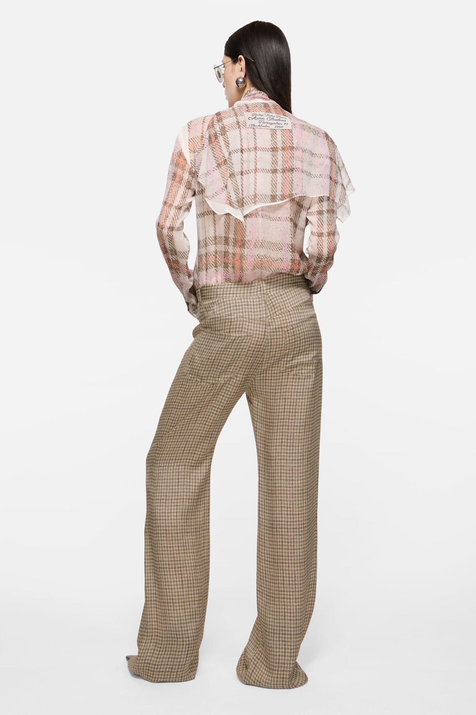 Check tailored trousers Product Image
