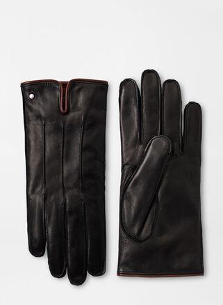 Peter Millar Mens Range Nappa Glove | Color: Black | Size: M Product Image