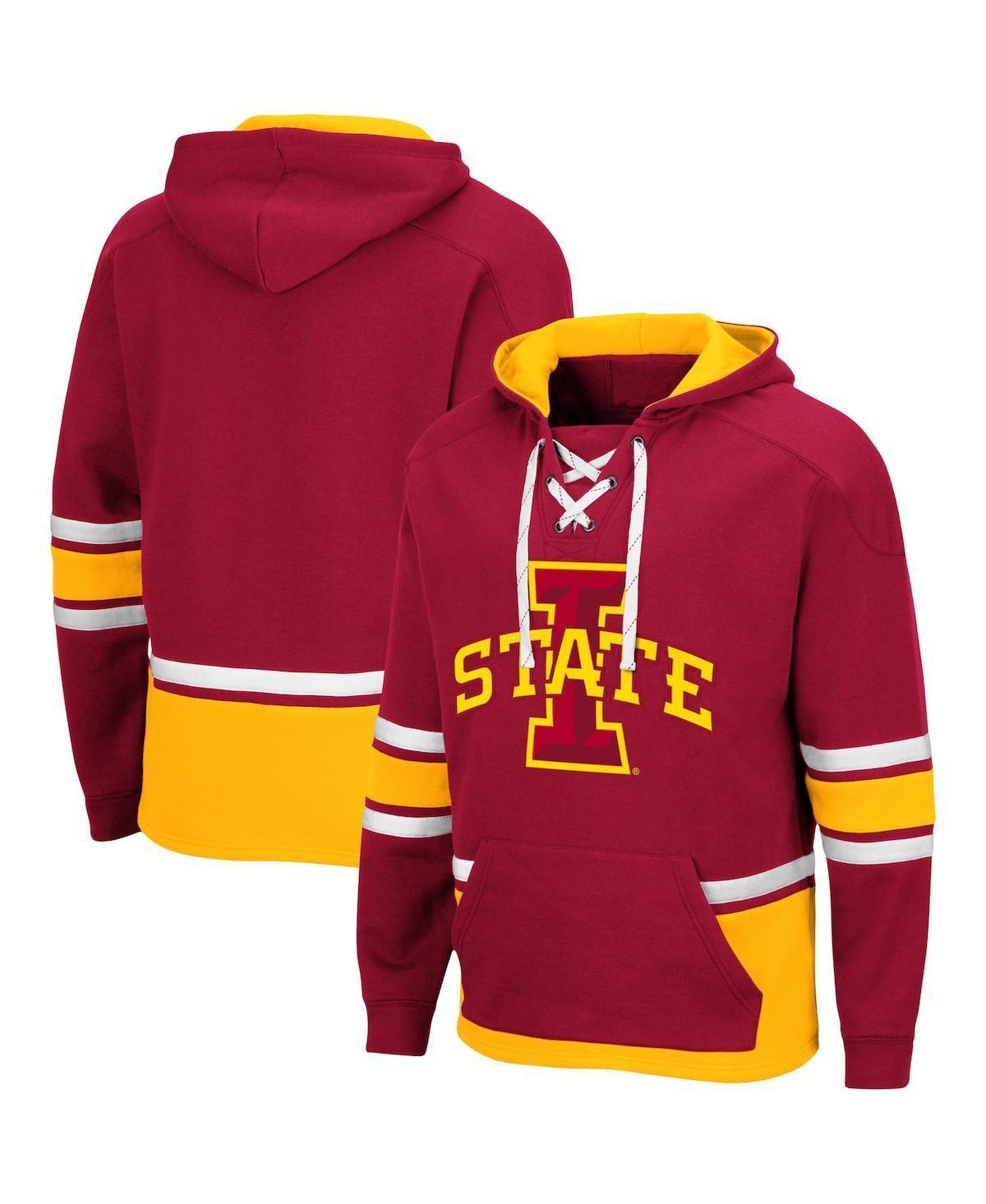 Mens Colosseum Cardinal Iowa State Cyclones Lace Up 3.0 Pullover Hoodie Product Image