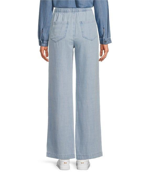 Cloth & Stone Chambray Drawcord Wide-Leg Pants Product Image