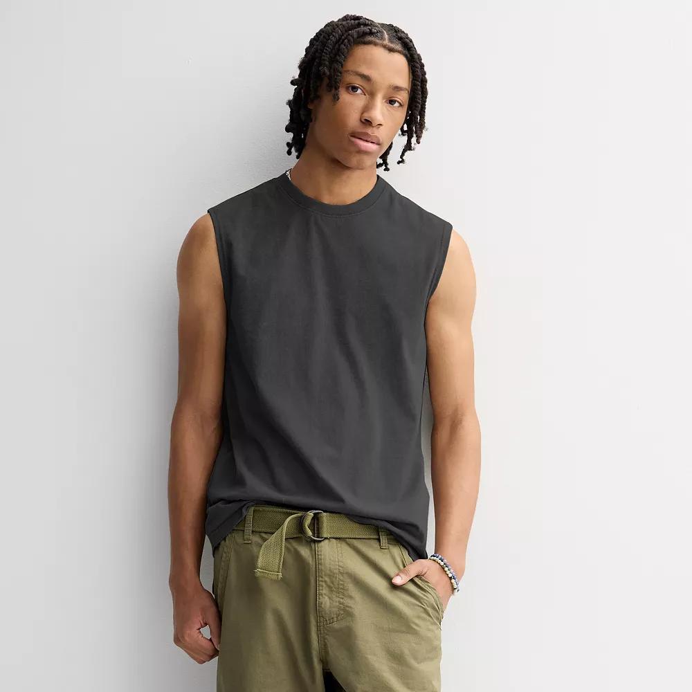 Men's Hollywood Muscle Tank Top, Size: Large, Black Product Image