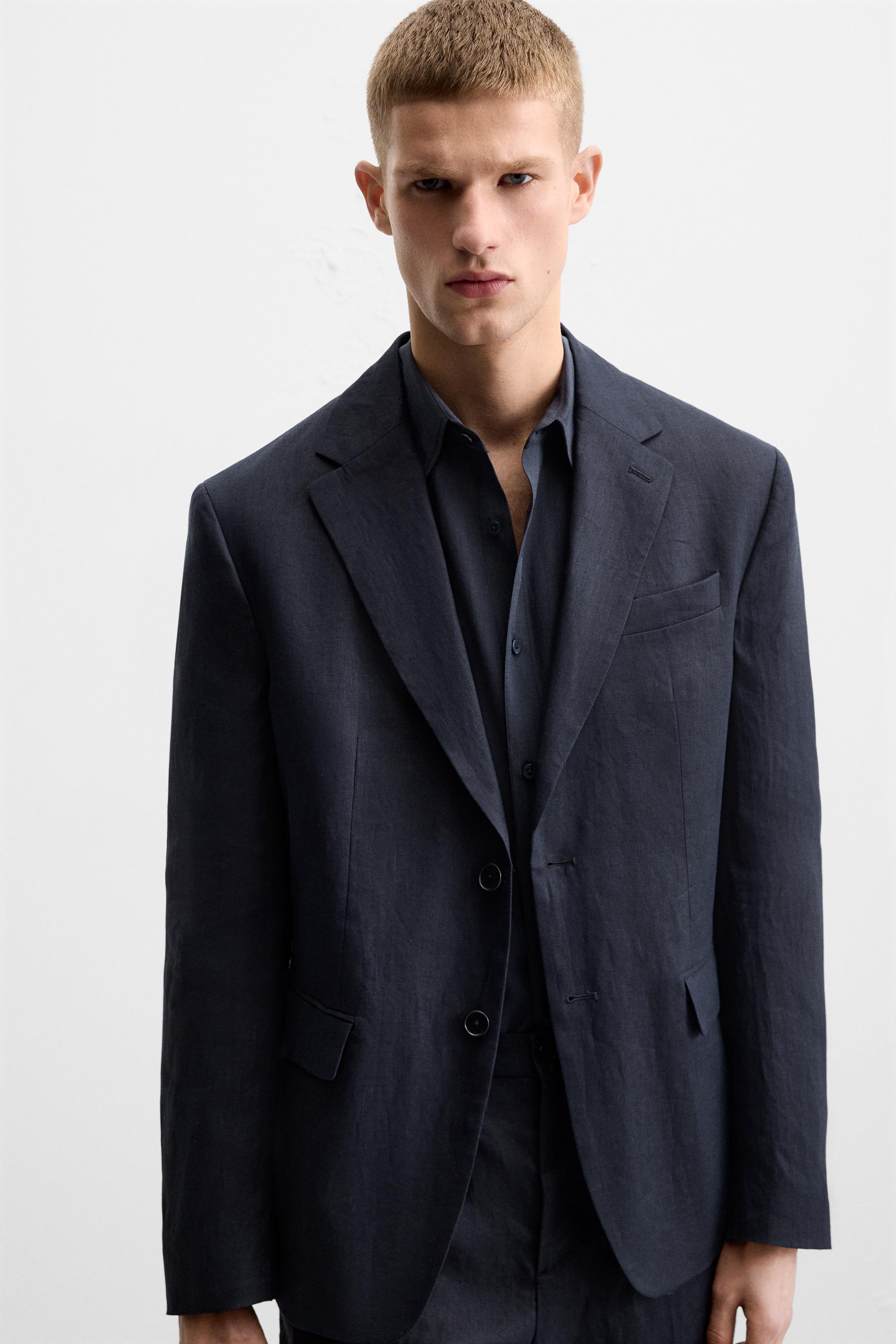 SUIT JACKET IN 100% LINEN Product Image