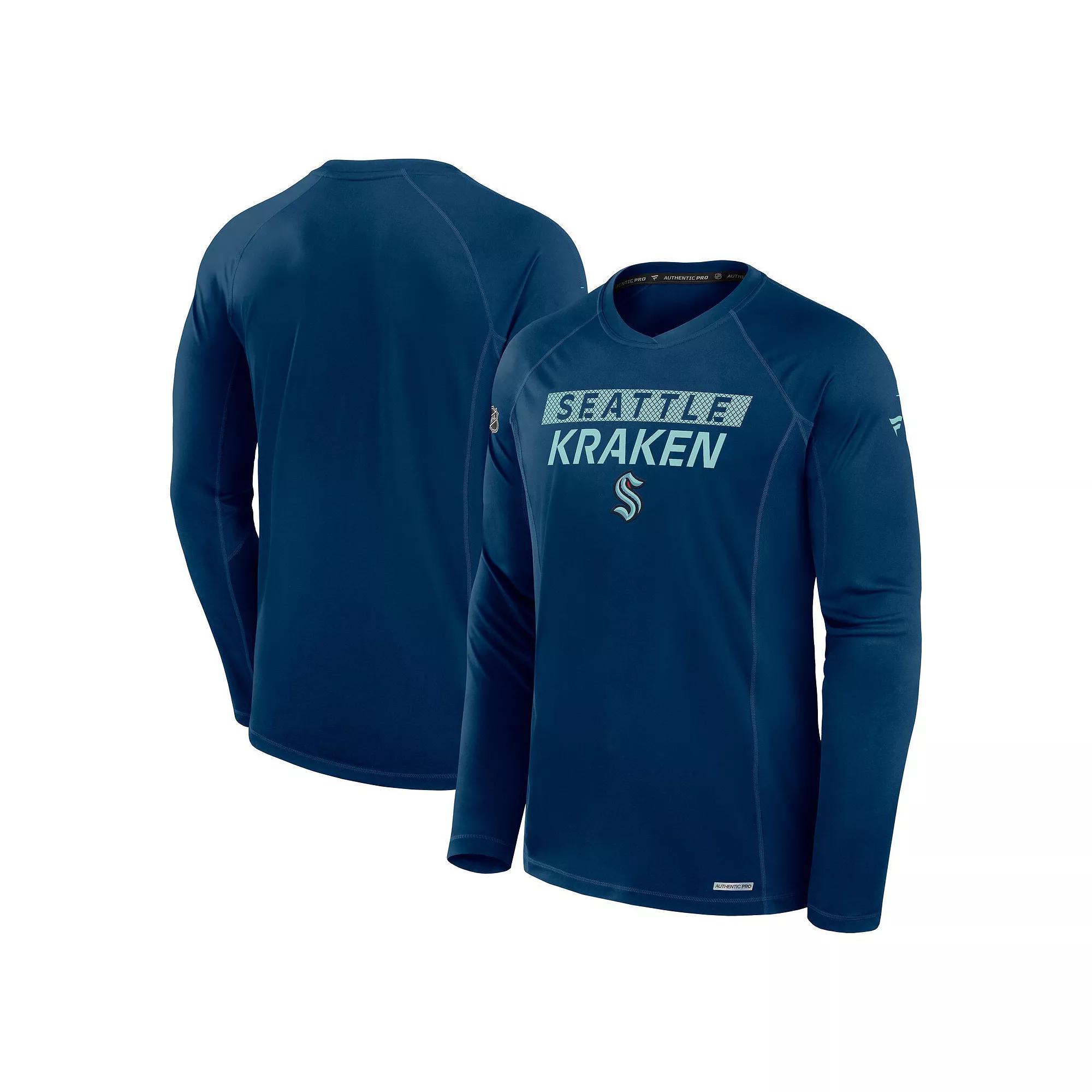 Men's Fanatics Black Pittsburgh Penguins Authentic Pro Rink Tech Long Sleeve T-Shirt, Size: Small Product Image