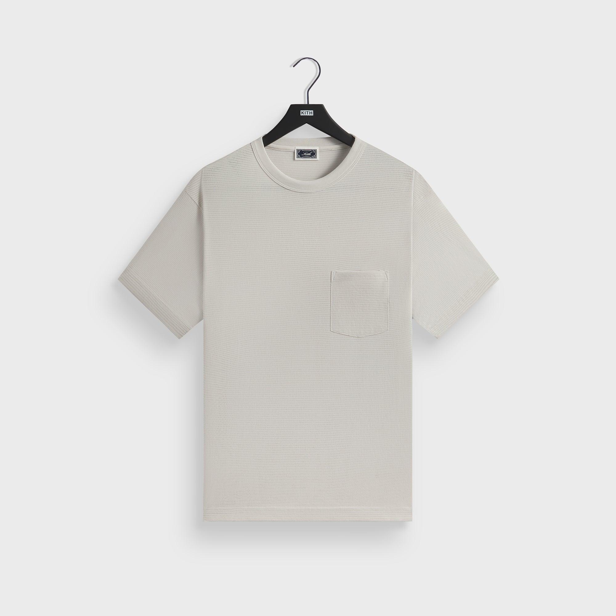 Kith Pointelle Mesh Leonard Pocket Tee - Concrete Male Product Image