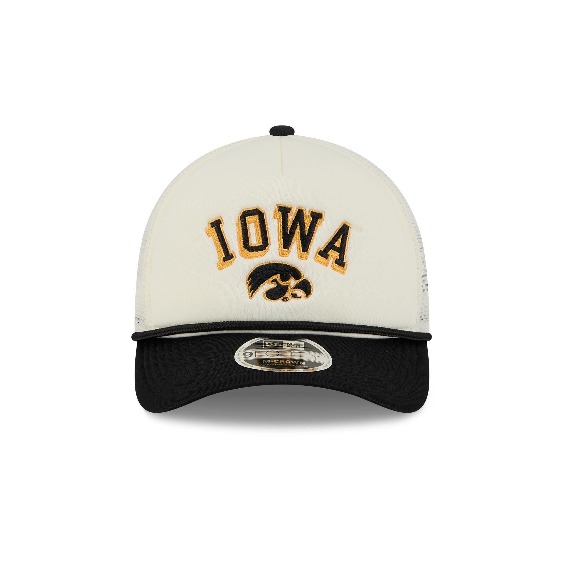 Iowa Hawkeyes Chrome Arch 9FORTY M-Crown A-Frame Trucker Hat Male Product Image