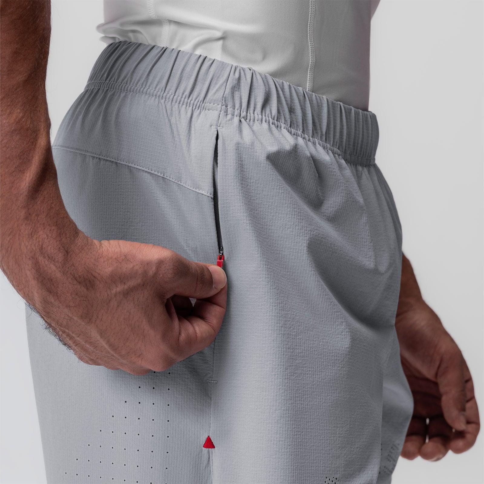 0737. Ripstop 6" Perforated Short - Slate Grey Male Product Image