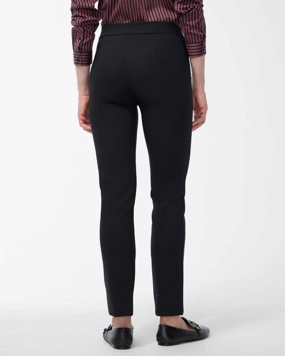 Bi-Stretch Front Seam Slit Ankle Pants Product Image