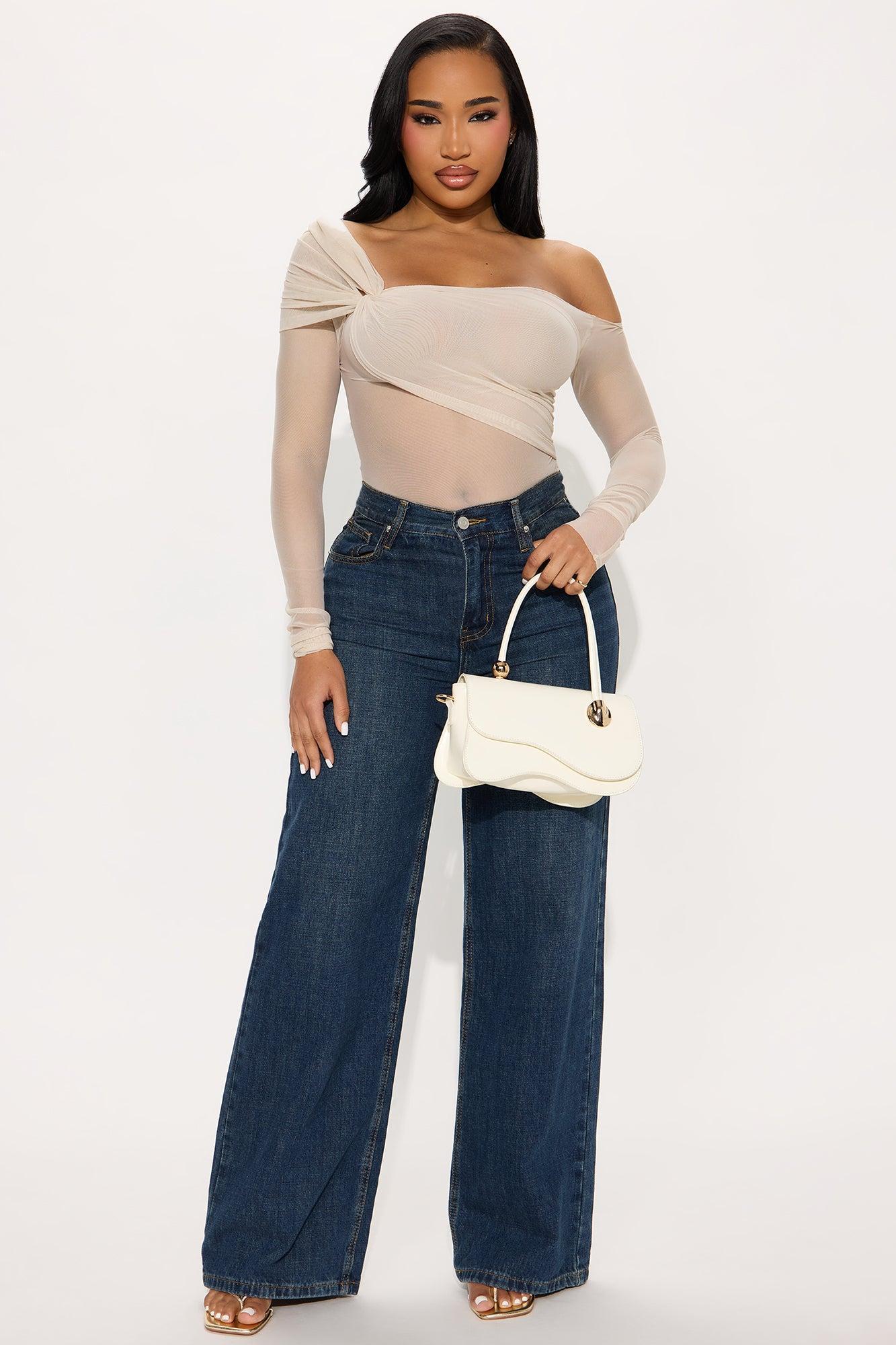Priscilla Mesh Off Shoulder Top - Blush Product Image