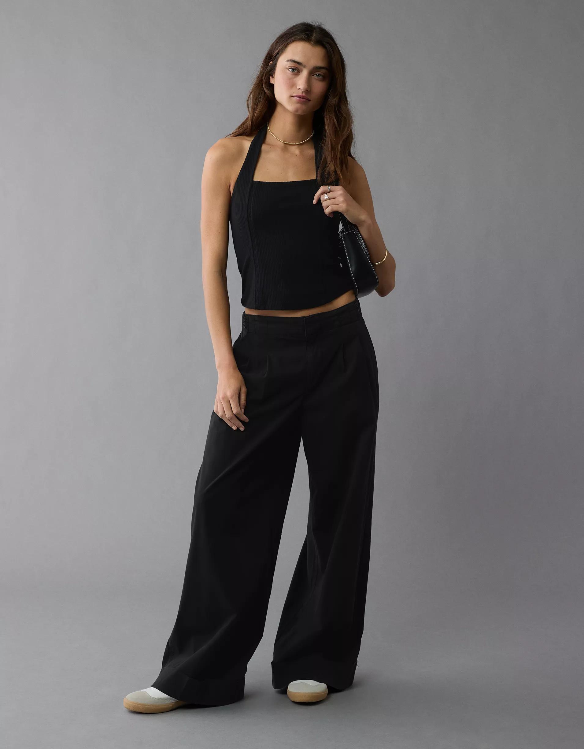 AE Lace Halter Tank Top Product Image