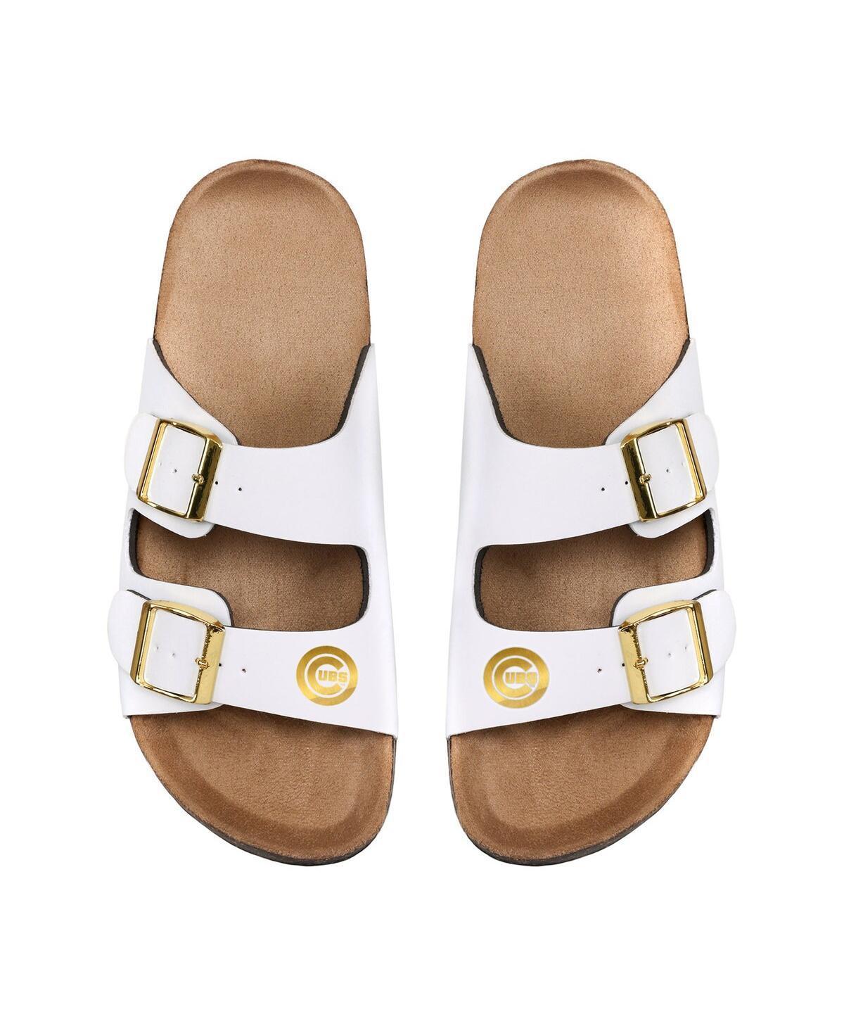 Womens FOCO Chicago Cubs Double-Buckle Sandals Product Image