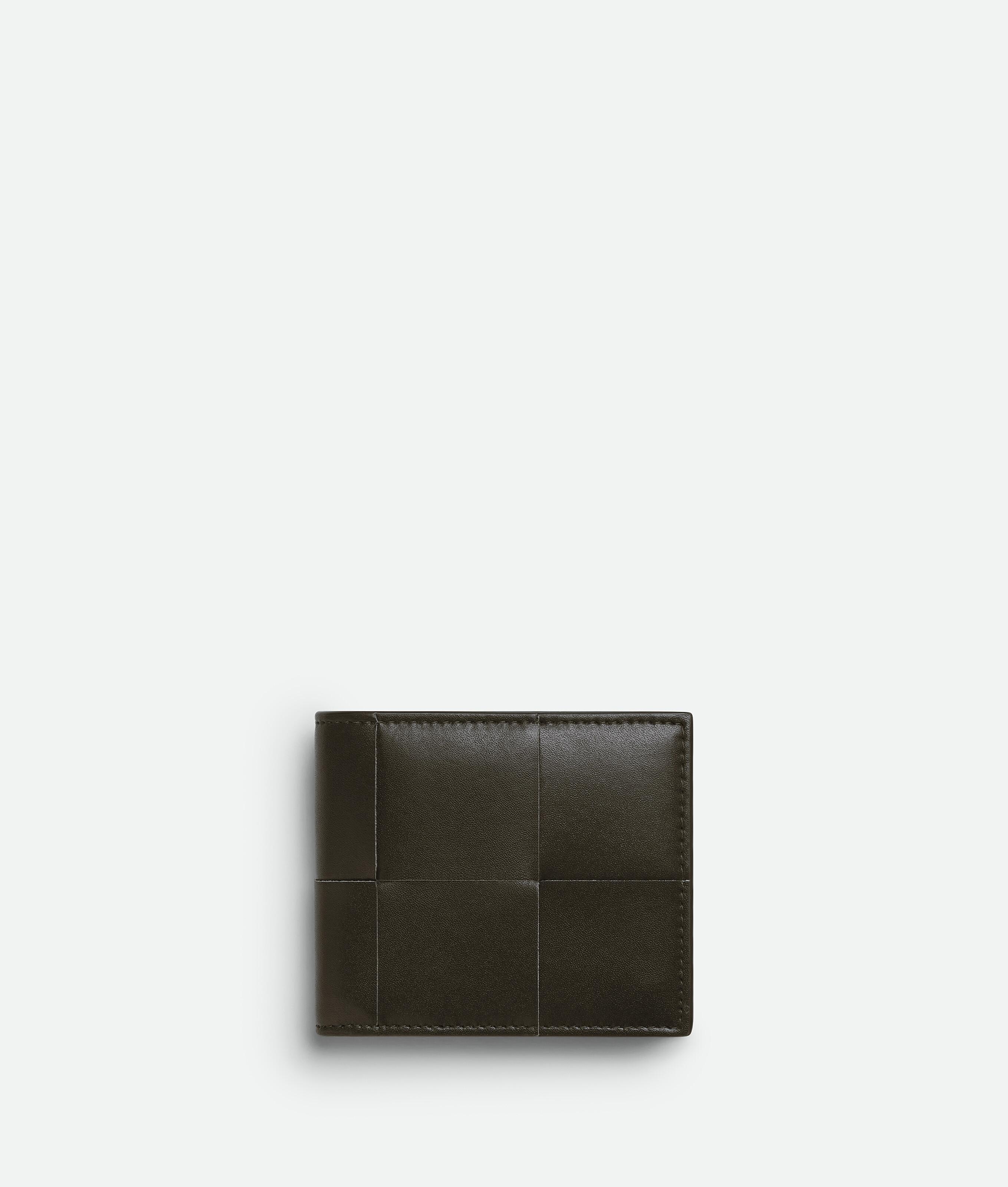 BOTTEGA VENETA Cassette Bi-fold Wallet In Kaki/light Butterscotch Product Image