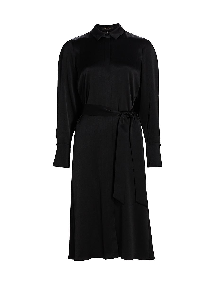 Womens Everett Satin Crpe Cape Dress Product Image