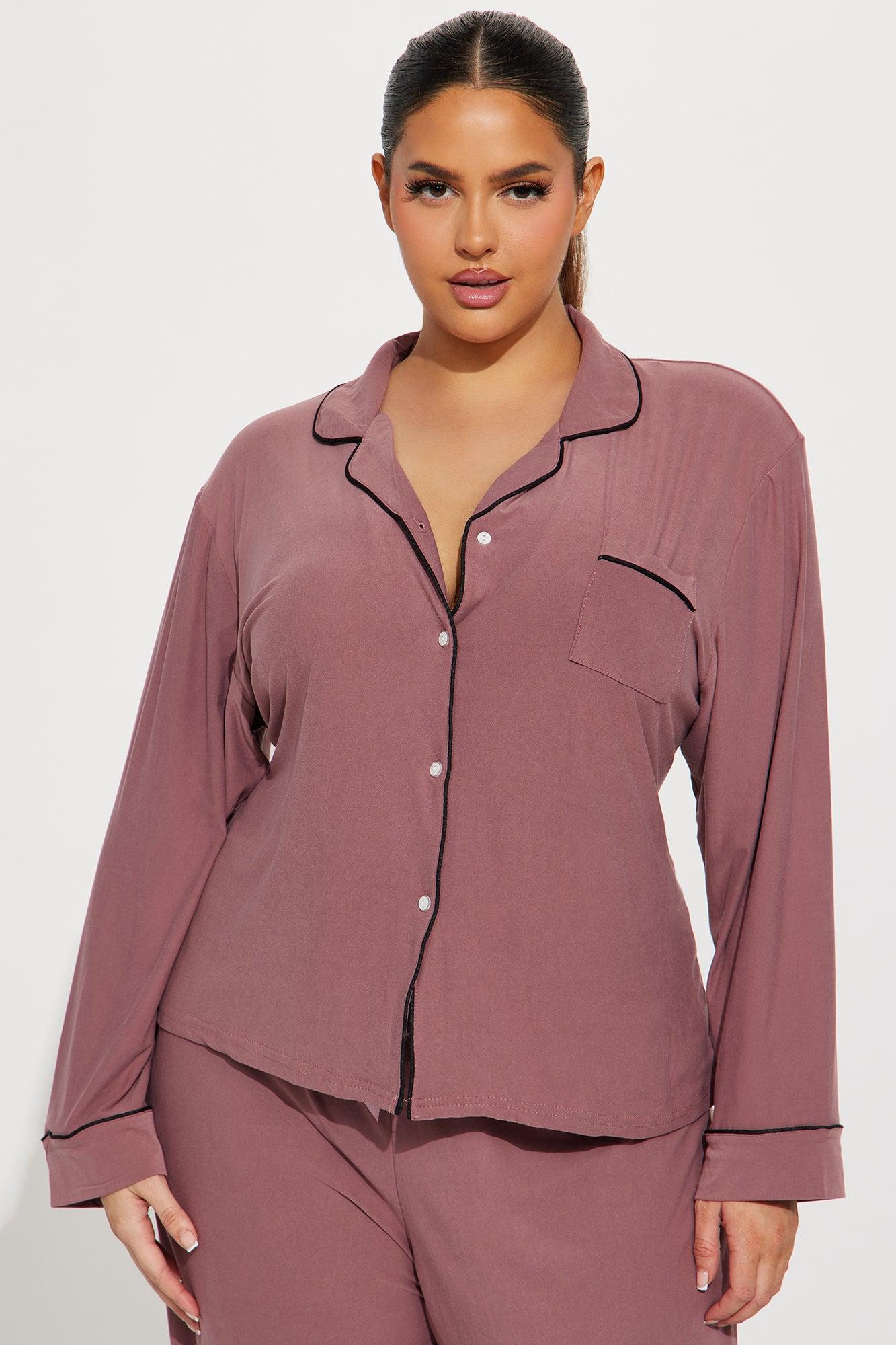 Mom Life PJ Pant Set - Mauve Product Image