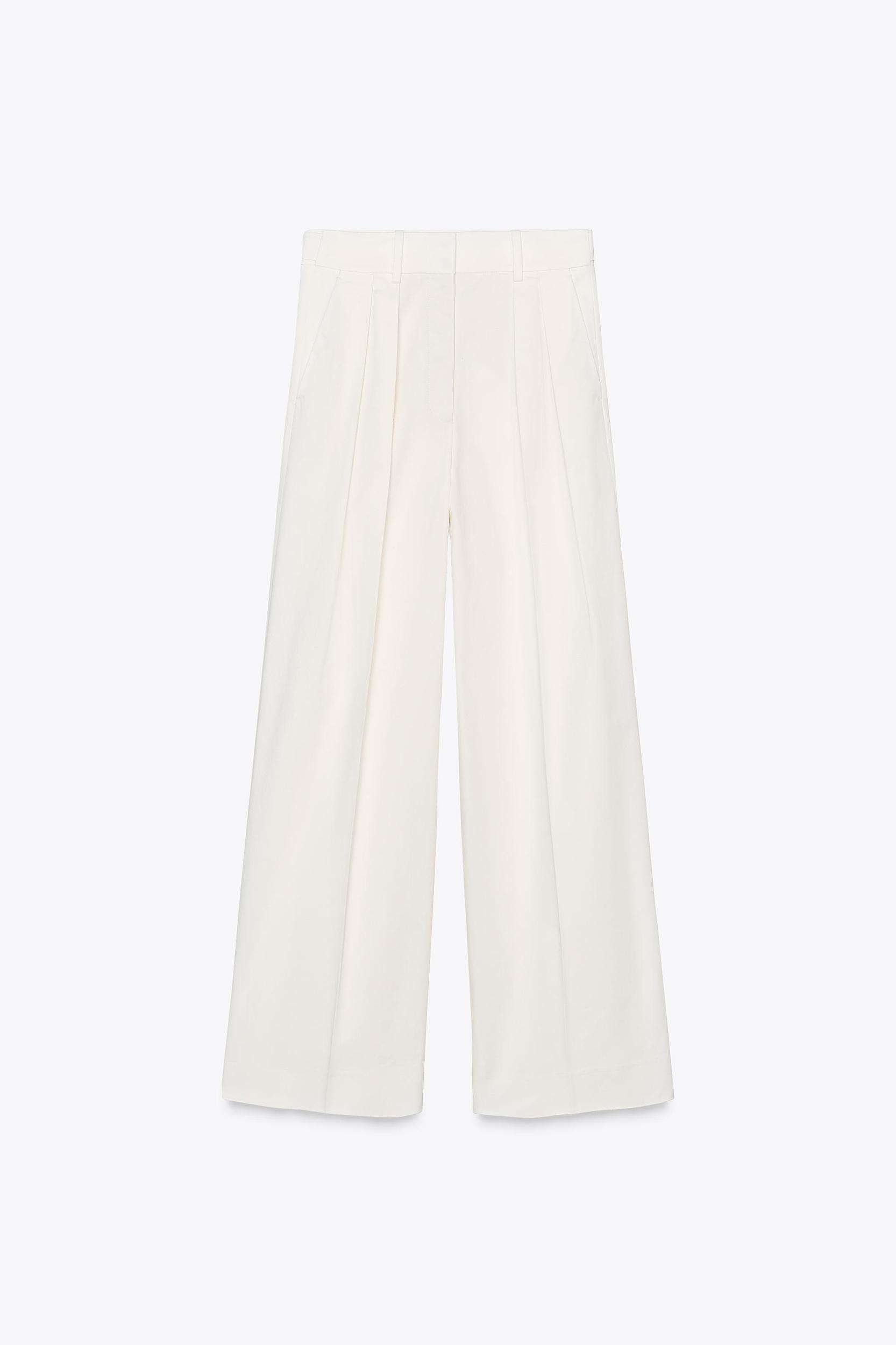 ZW COLLECTION TWILL PLEATED PANTS Product Image