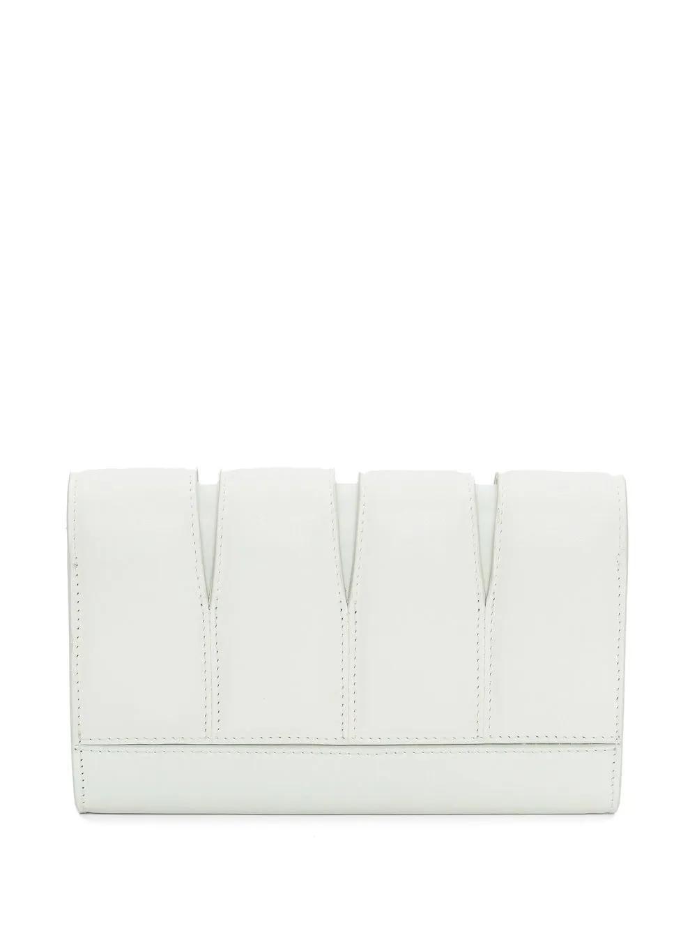 ALEXANDER MCQUEEN The Slash Leather Crossbody Bag In White Product Image