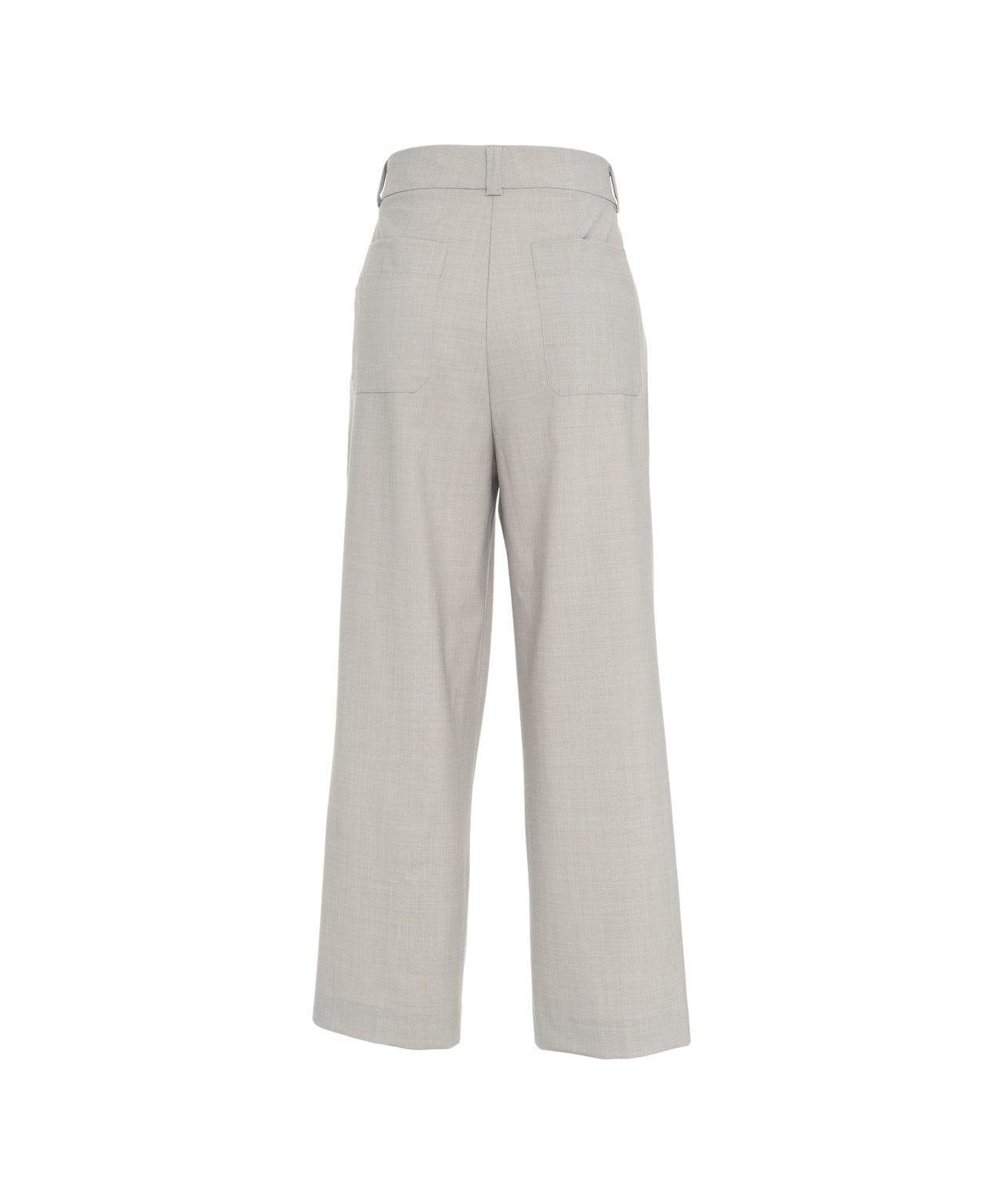 Pleated wool blend pants Product Image