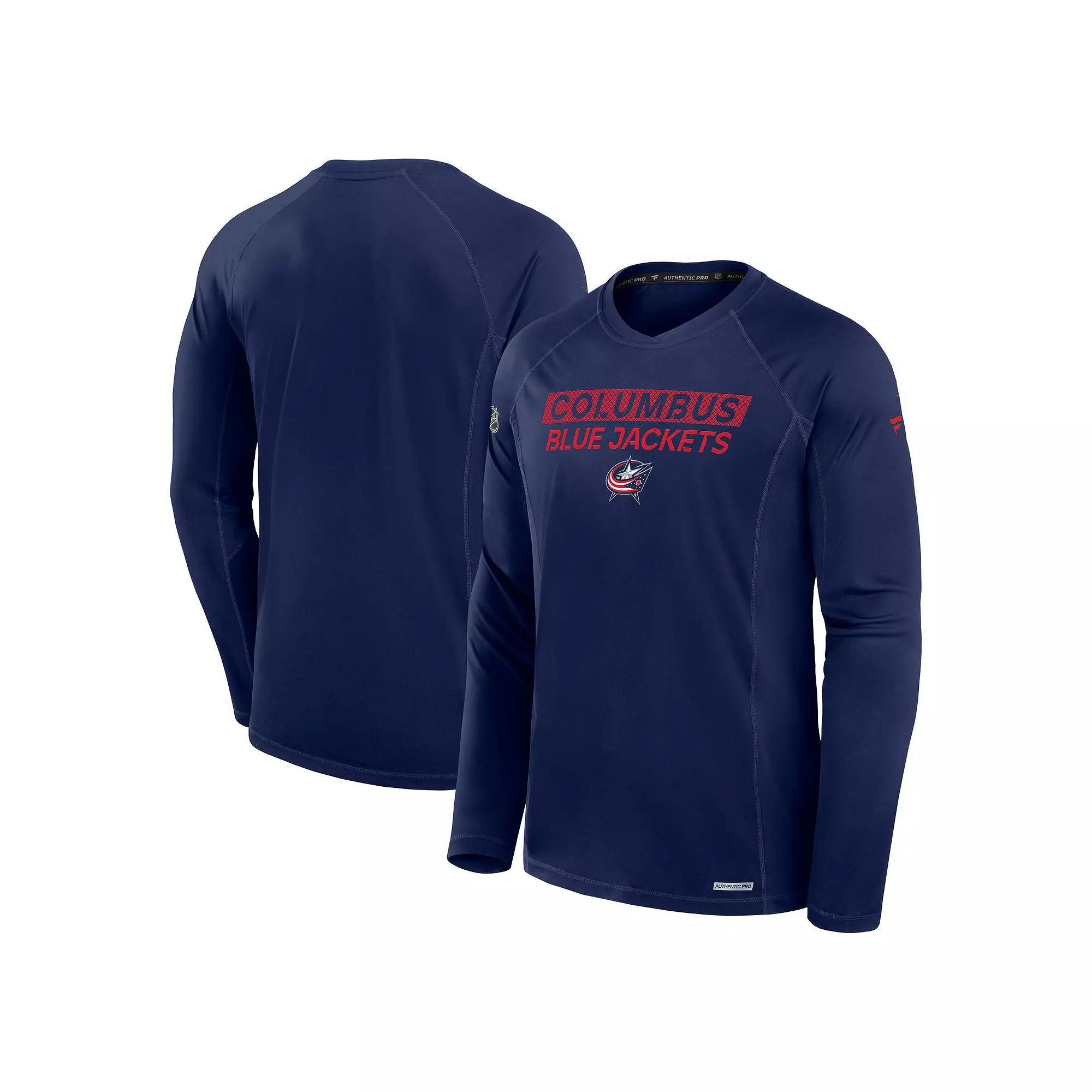 Men's Fanatics Black Pittsburgh Penguins Authentic Pro Rink Tech Long Sleeve T-Shirt, Size: Small Product Image