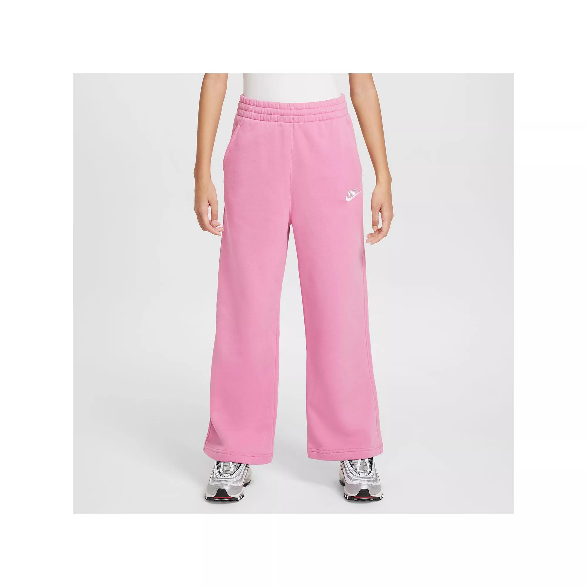 Unisex Nike Sportswear Club Fleece Girls Wide-Leg Pants | FZ6774-063 Product Image