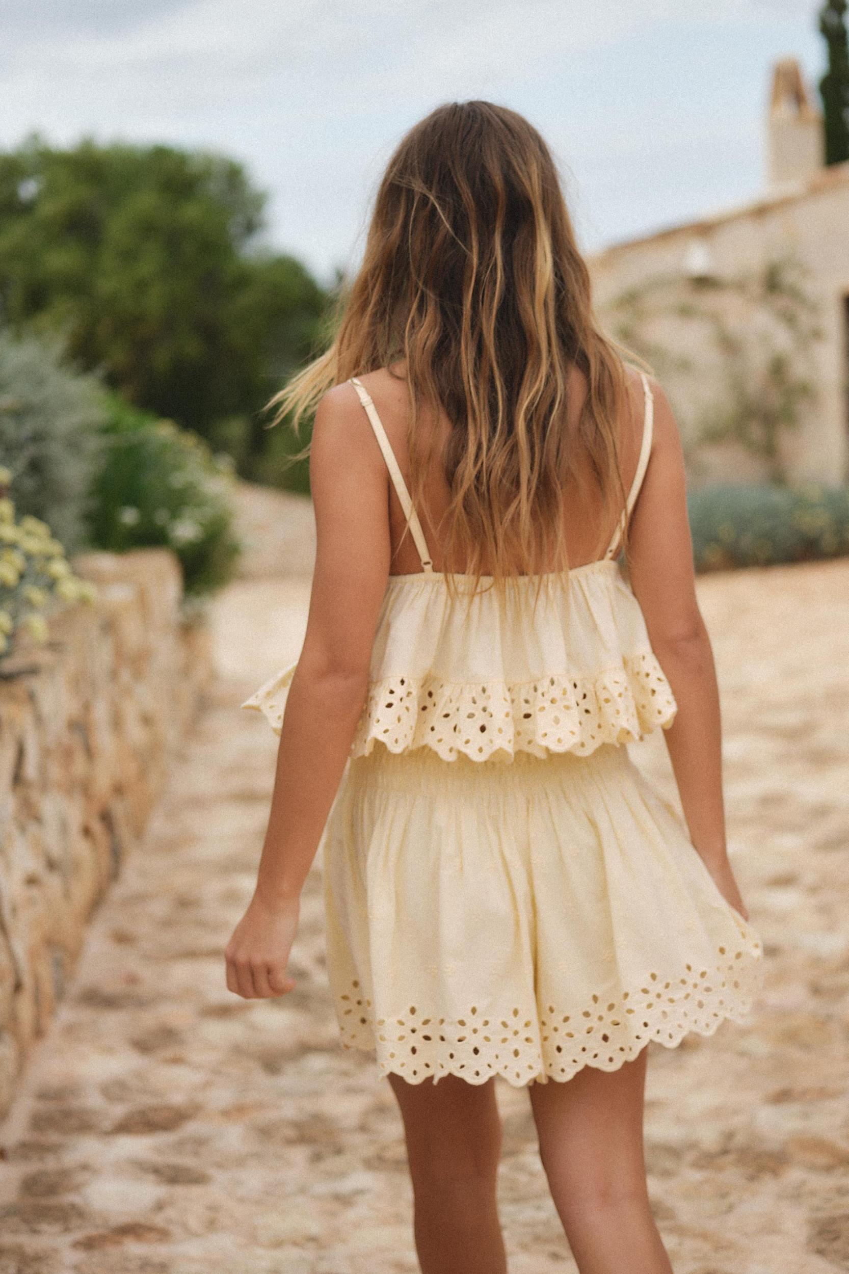 EMBROIDERED POPLIN TOP Product Image