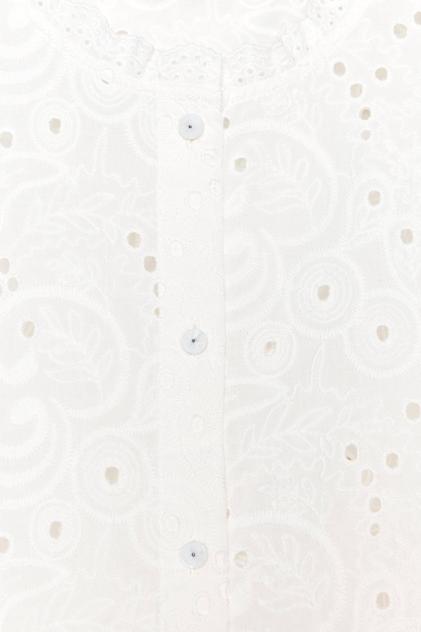 EMBROIDERED EYELET TOP Product Image