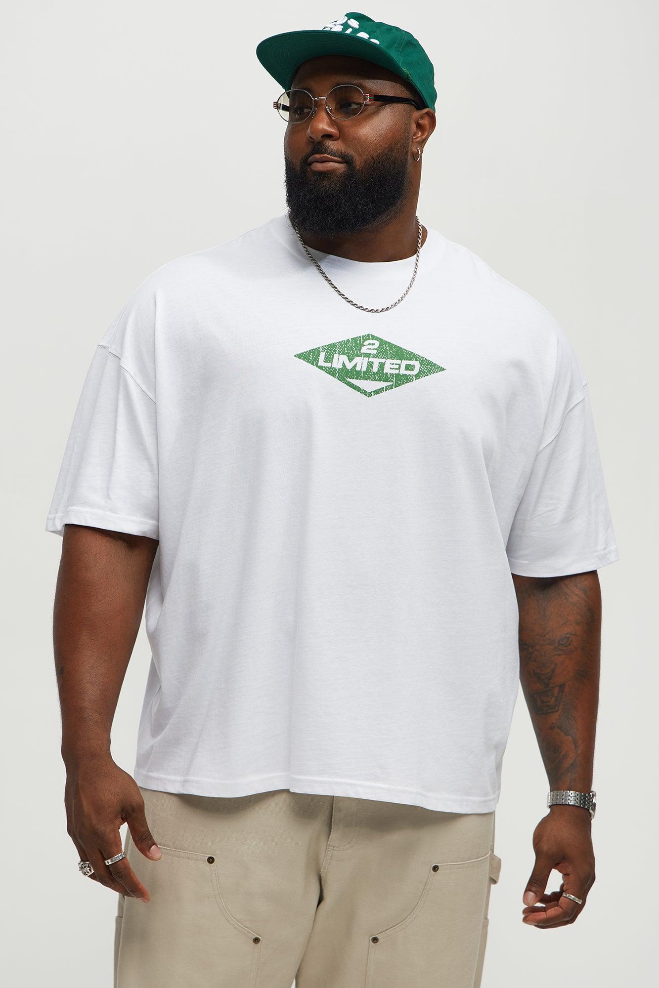 Limited Extreme Oversized Short Sleeve Tee - White Male Product Image