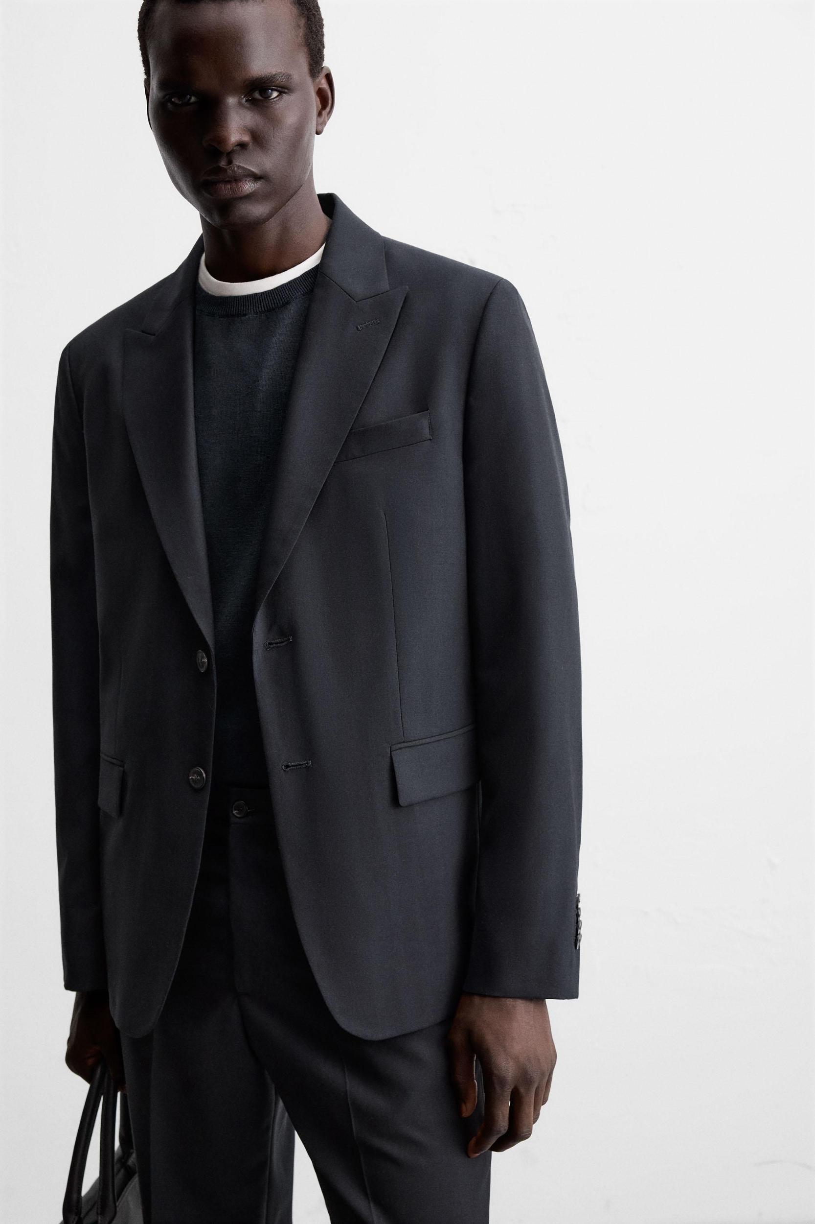 HERRINGBONE SUIT BLAZER Product Image