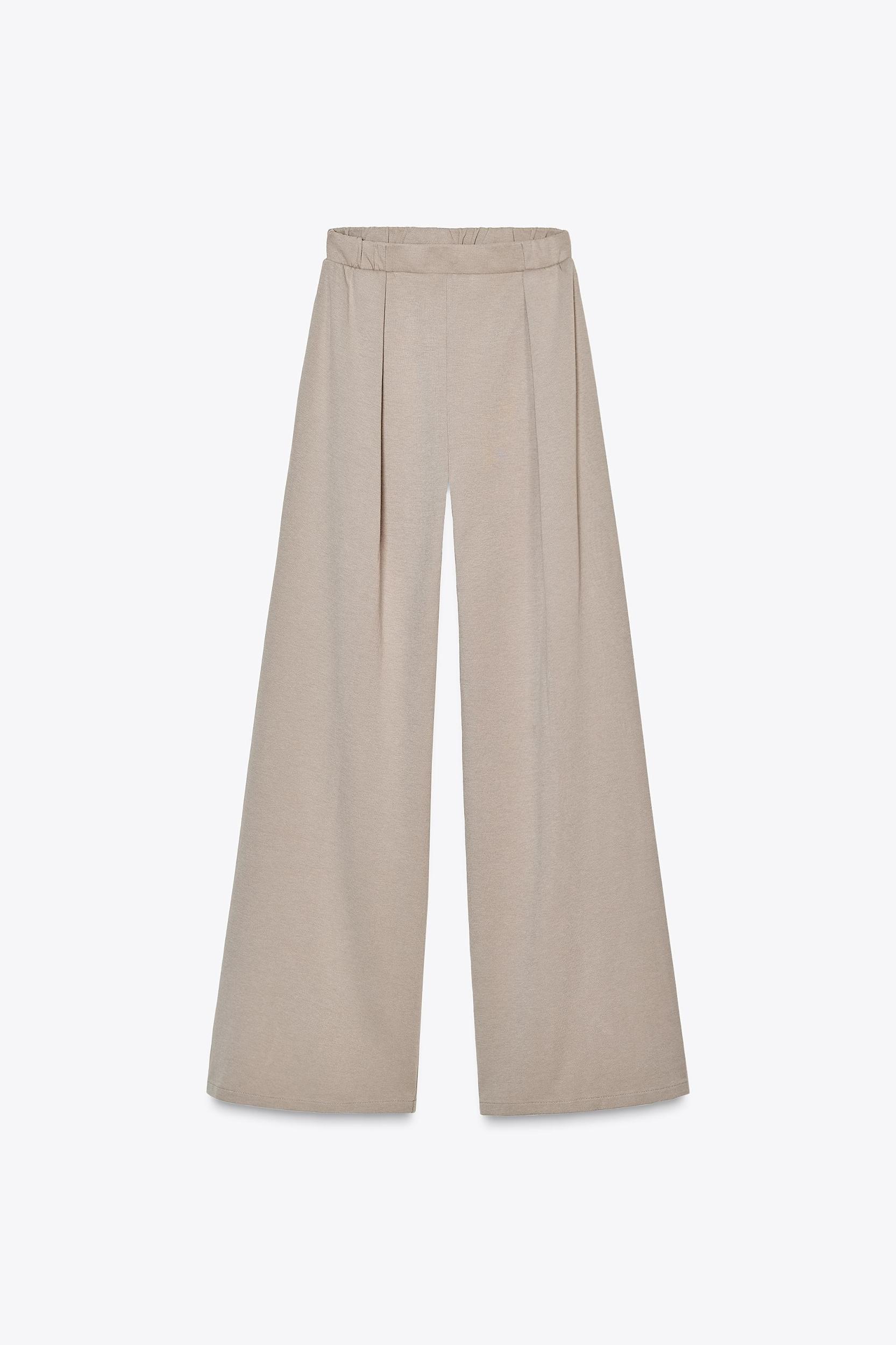WASHED EFFECT INTERLOCK PANTS Product Image