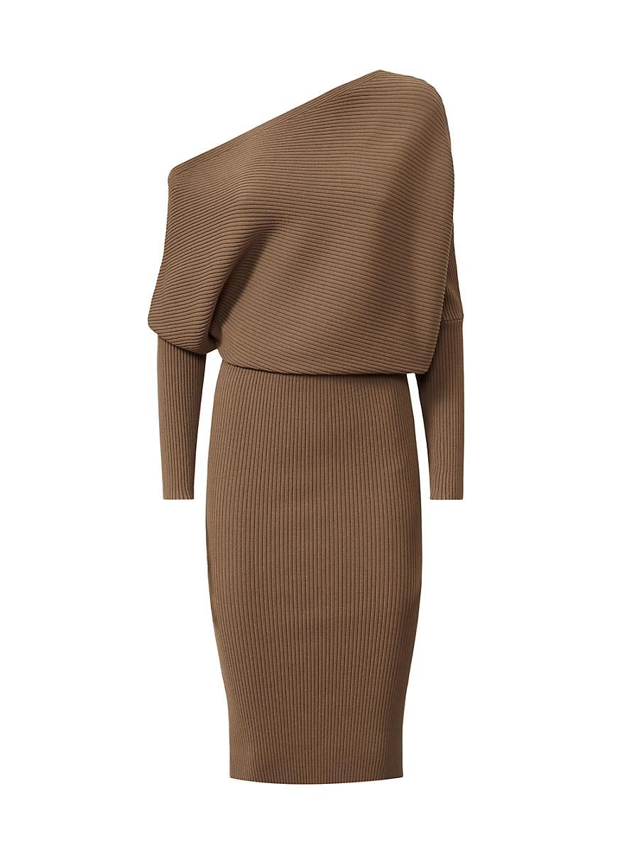 Womens Lara Rib-Knit Knee-Length Dress Product Image