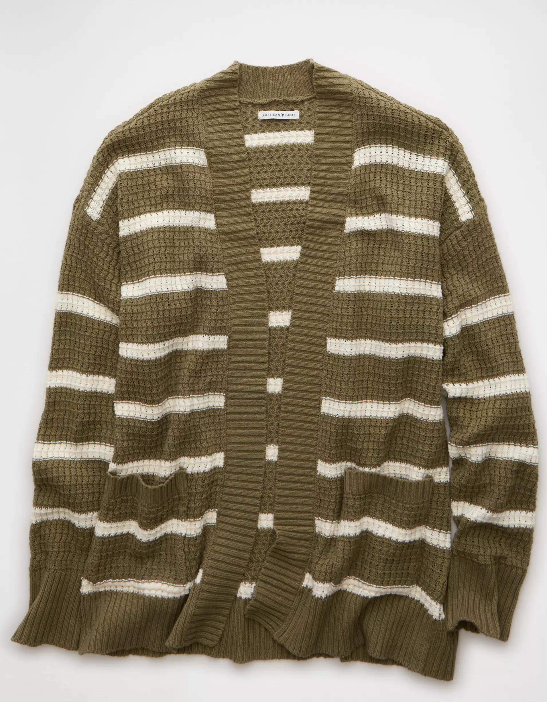 AE Open Knit Cardigan Product Image