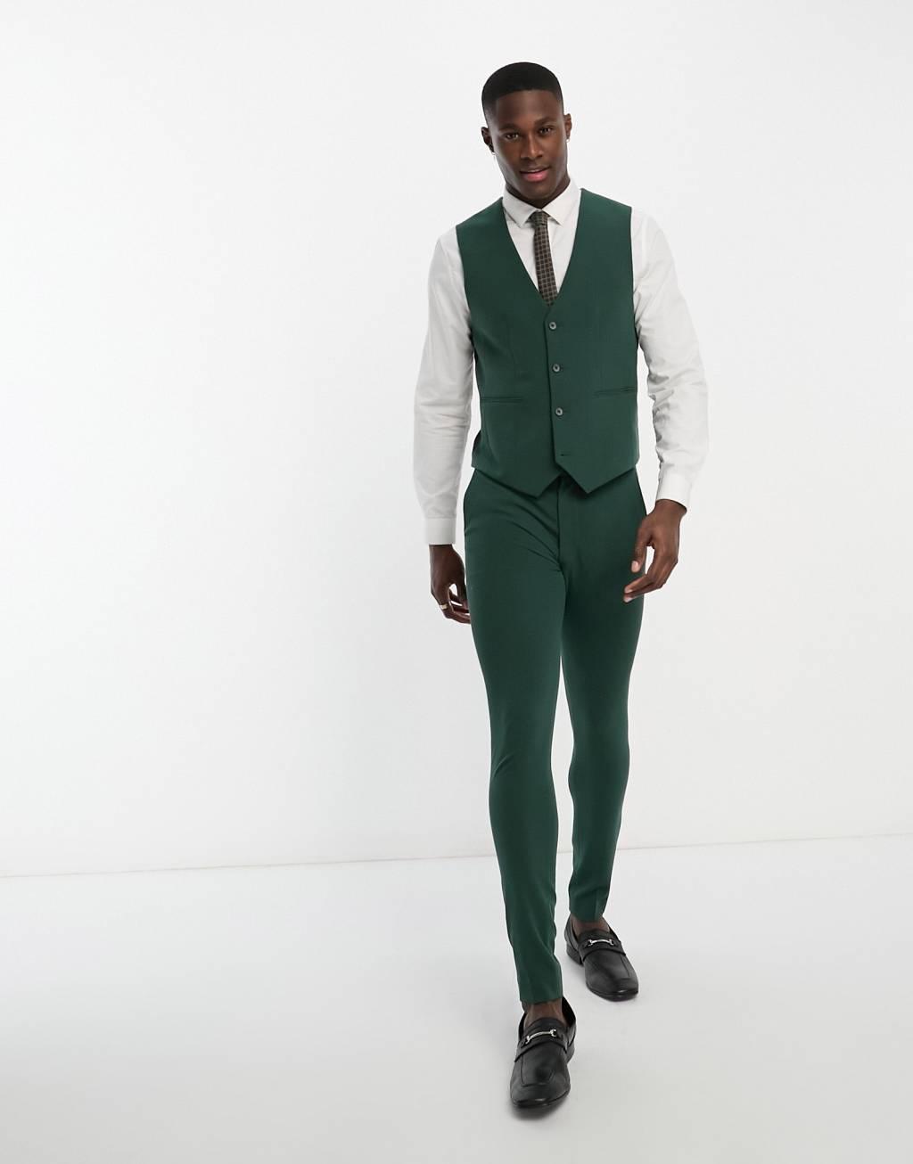 ASOS DESIGN super skinny suit suit vest Product Image