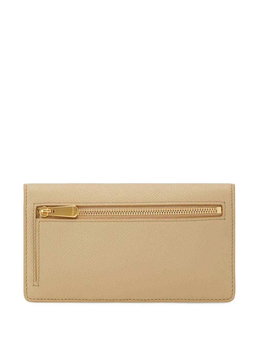 FERRAGAMO Gancini Continental Wallet In Neutrals Product Image