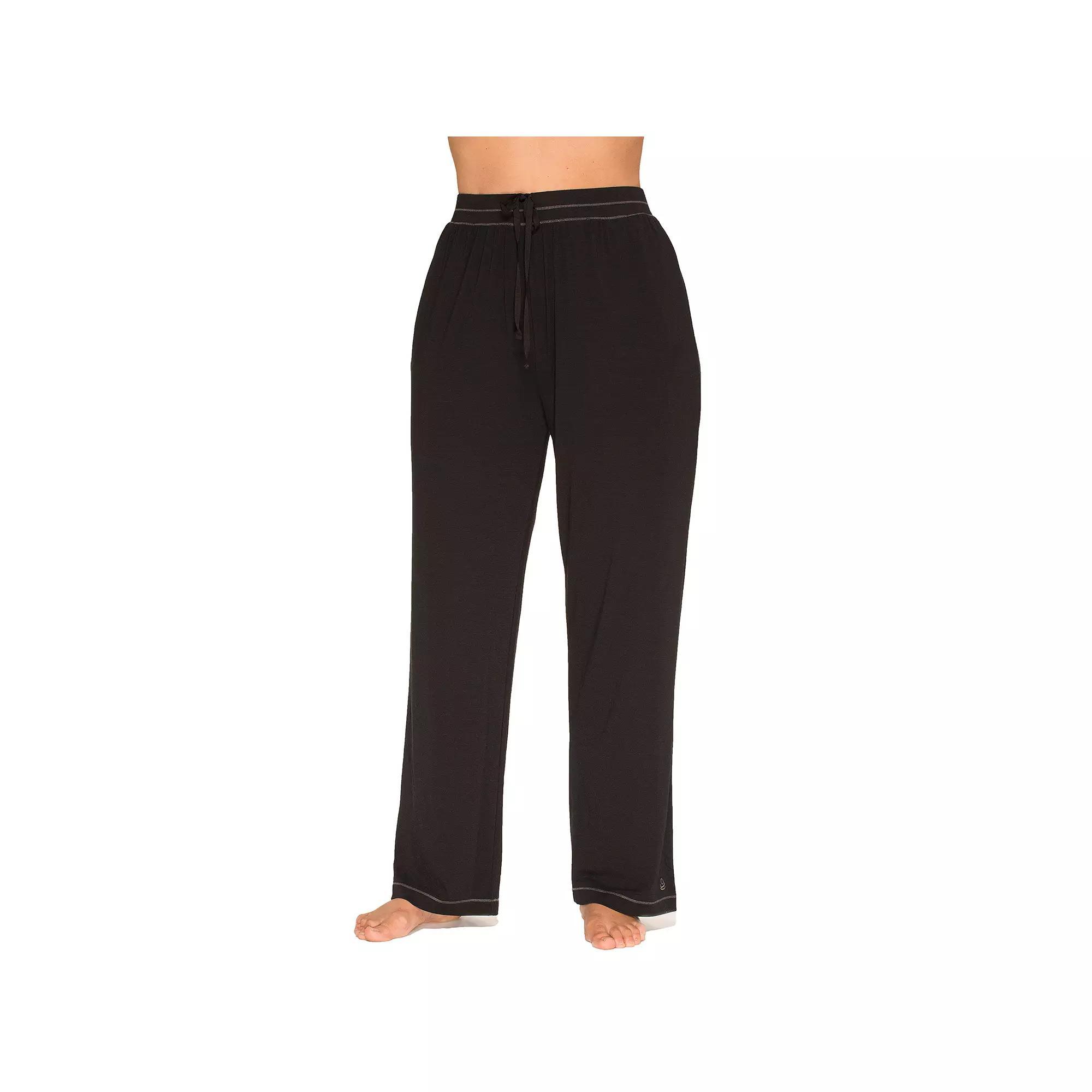 Plus Size Cuddl Duds® Essentials Pajama Pants, Women's, Size: 2XL, Black Product Image