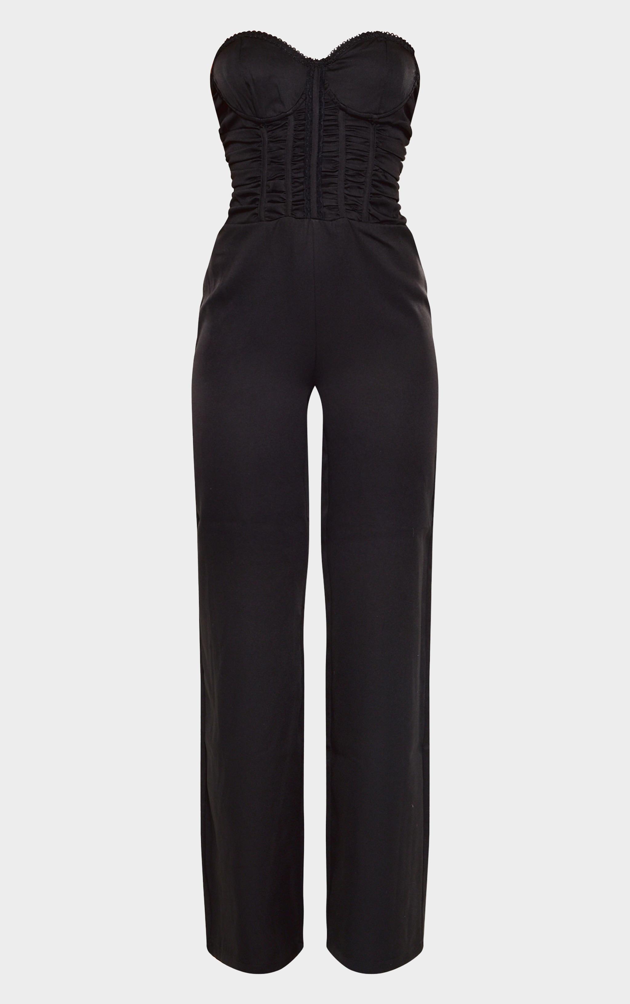 Estrella Strapless Wide-Leg Cargo Jumpsuit Product Image