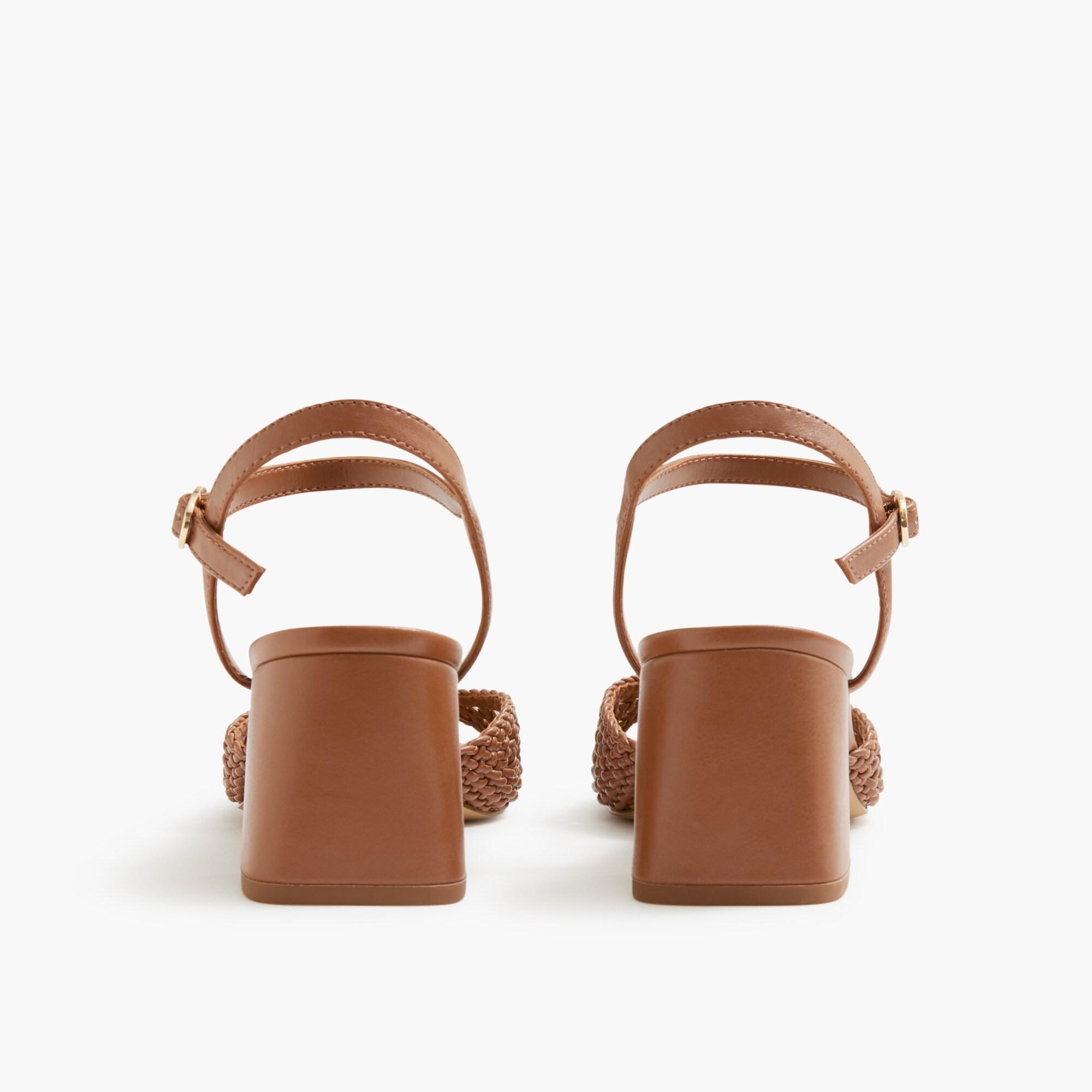 Woven heeled sandals Product Image