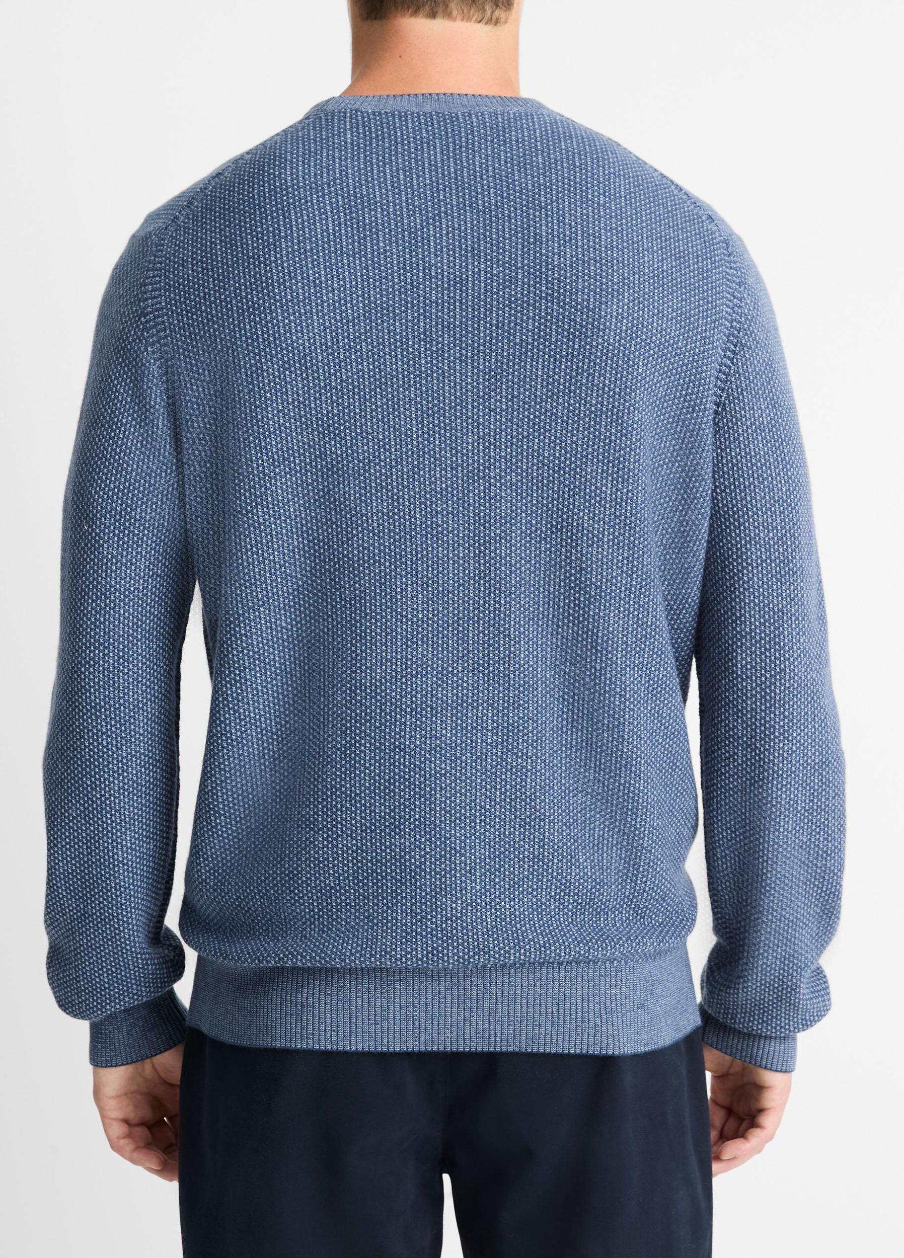 Geo-Jacquard Wool-Blend Crew Neck Sweater Product Image