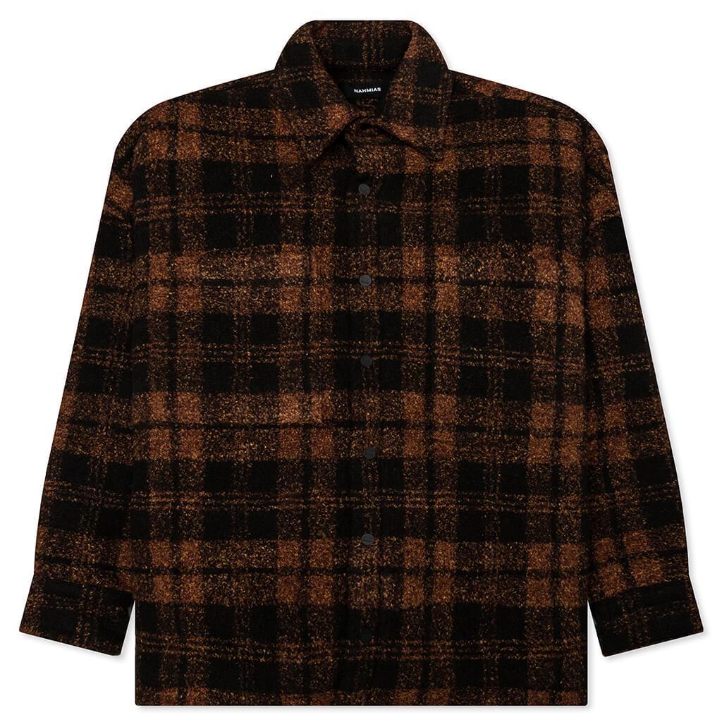 Plaid Padded Shirt - Saffron Male Product Image