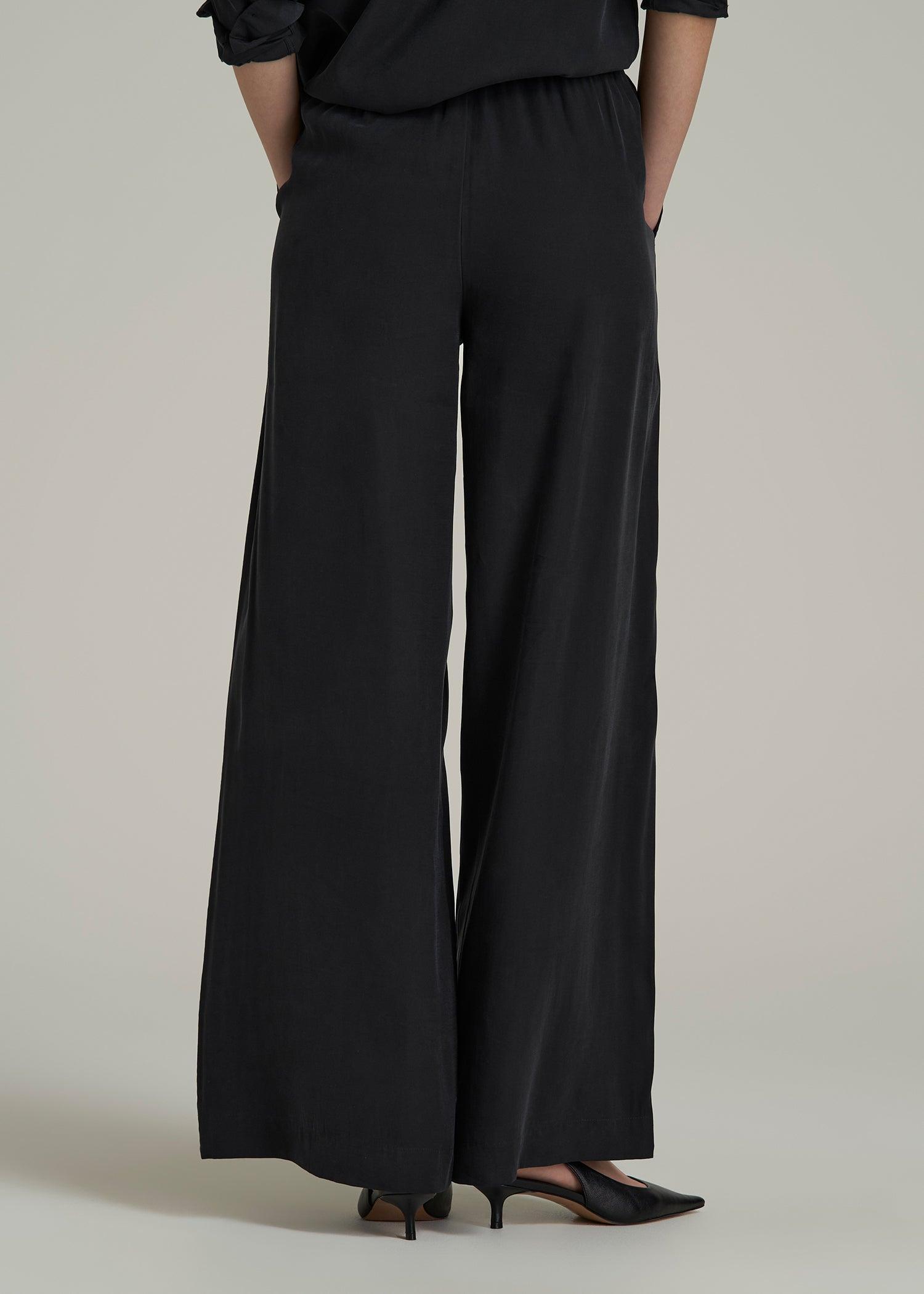 Relaxed Pull On Pants for Tall Women in Vintage Black Product Image