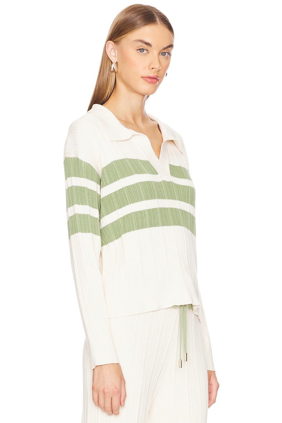 The Heloise Knit Jumper in Creme Pistachio Sancia Product Image