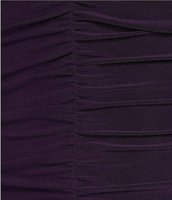 Honey and Rosie V-Neck Shirred Bodycon Dress Product Image