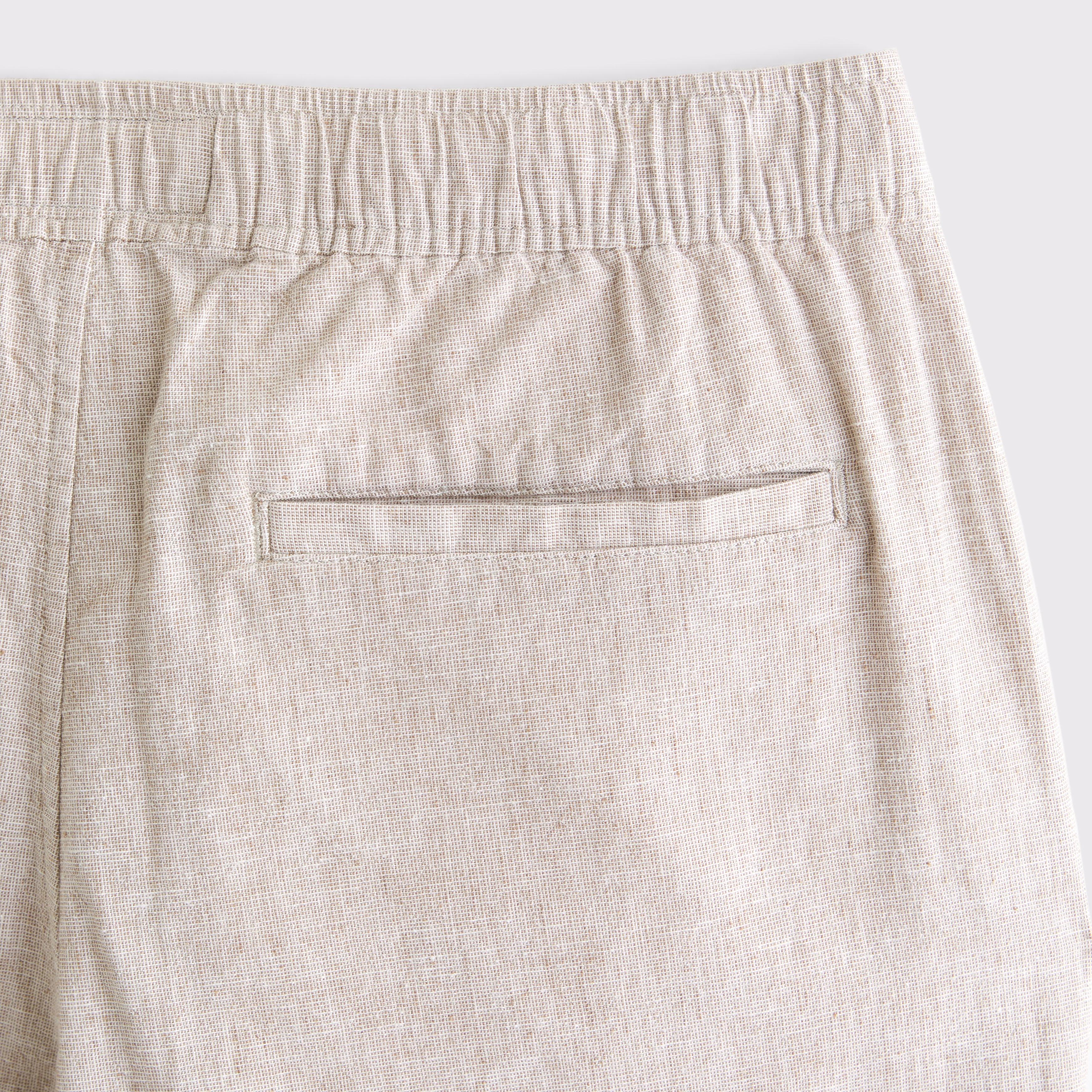 Loose Linen-Blend Pull-On Pant Product Image