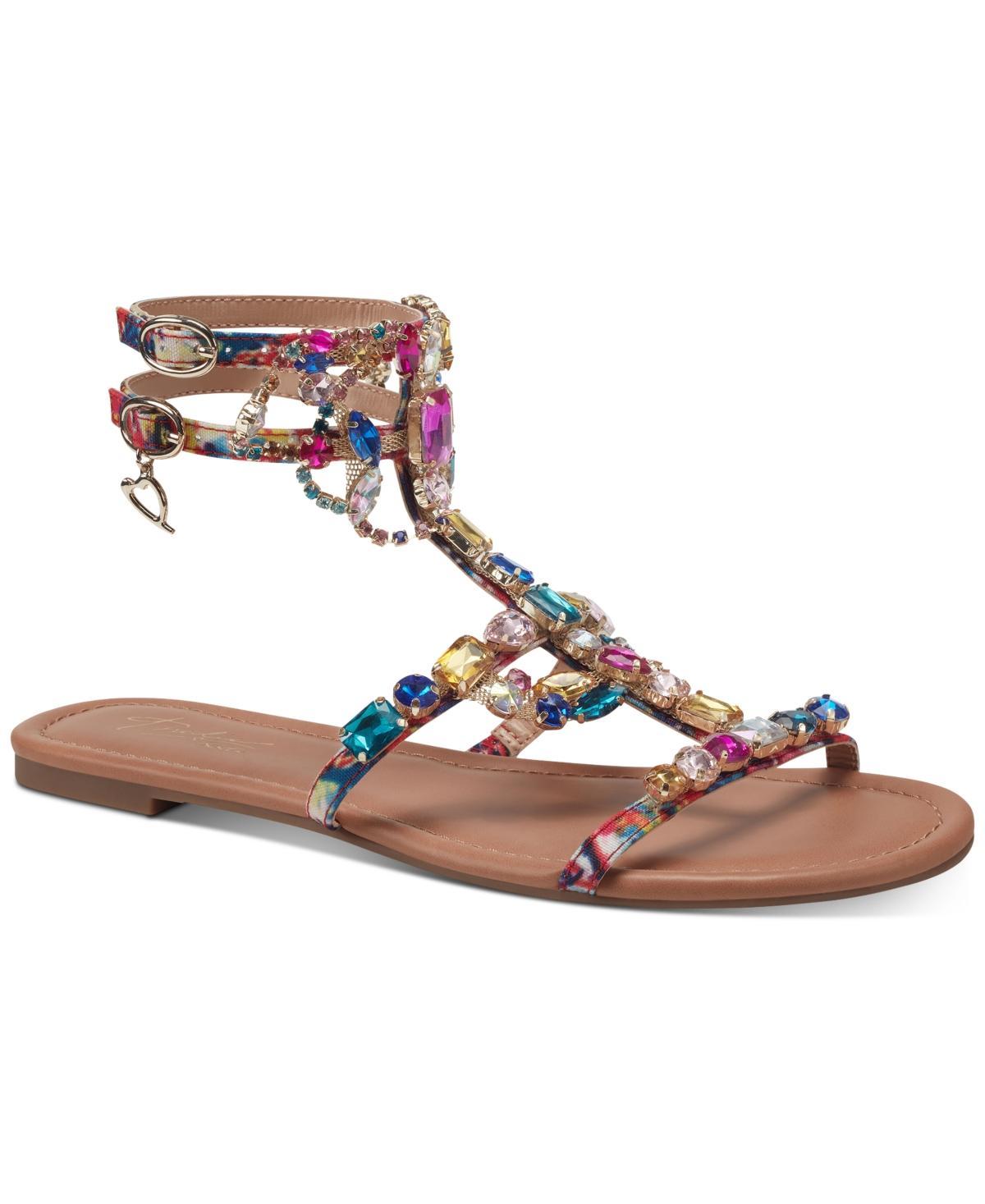 Thalia Sodi Womens Jenesis Embellished Flat Sandals Product Image