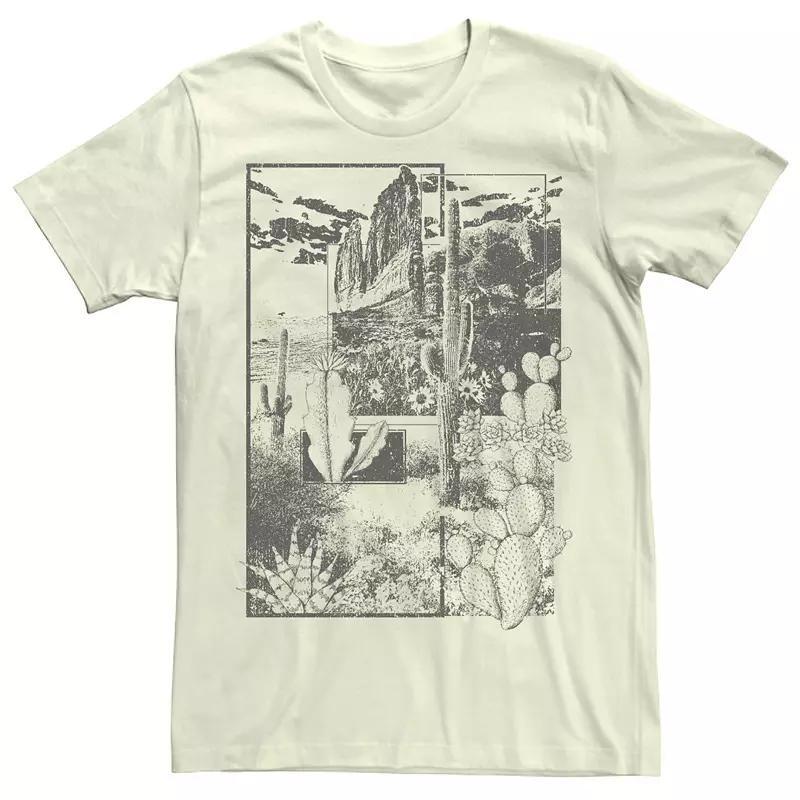 Men's Desert Scene Graphic Tee, Size: Large, Natural Product Image