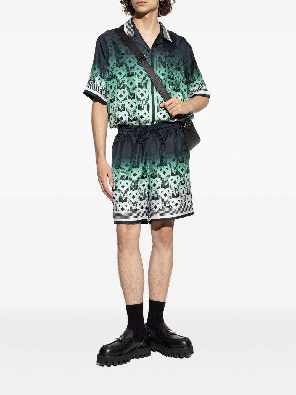 monogram-print drawstring shorts Product Image