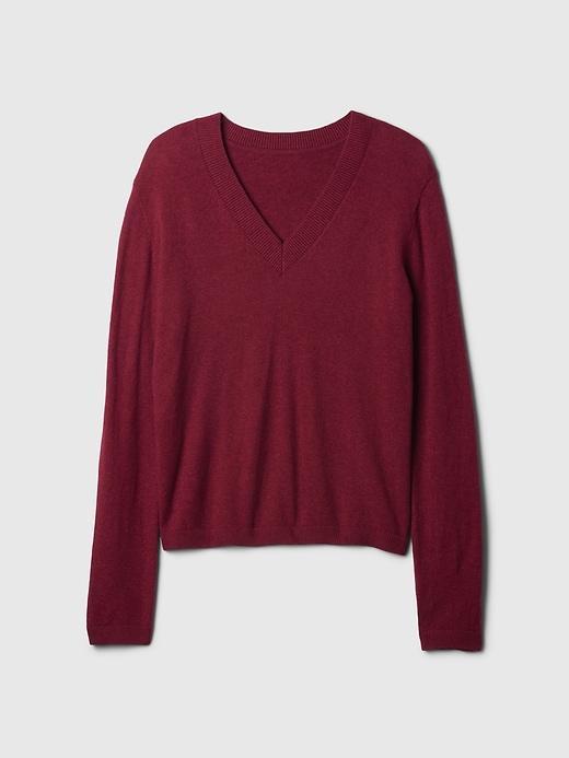 CashSoft V-Neck Sweater Product Image