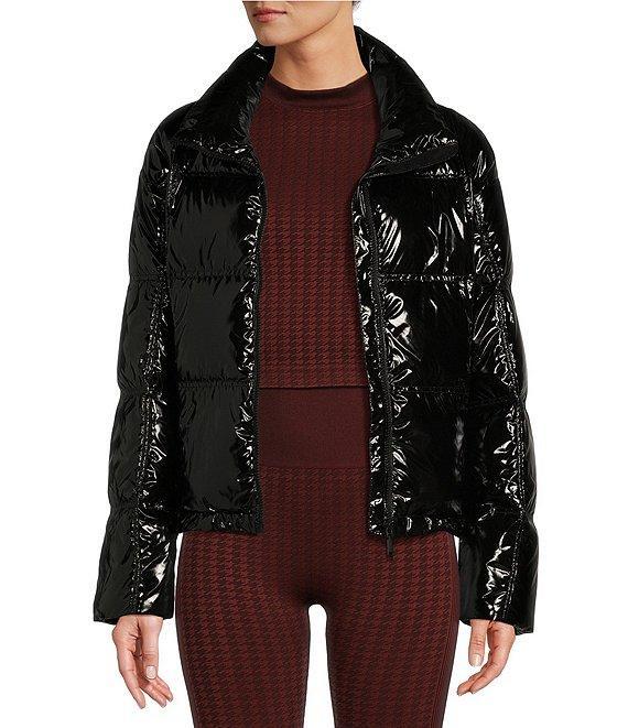 Antonio Melani Stand Collar Front Zip Ski Puffer Jacket Product Image