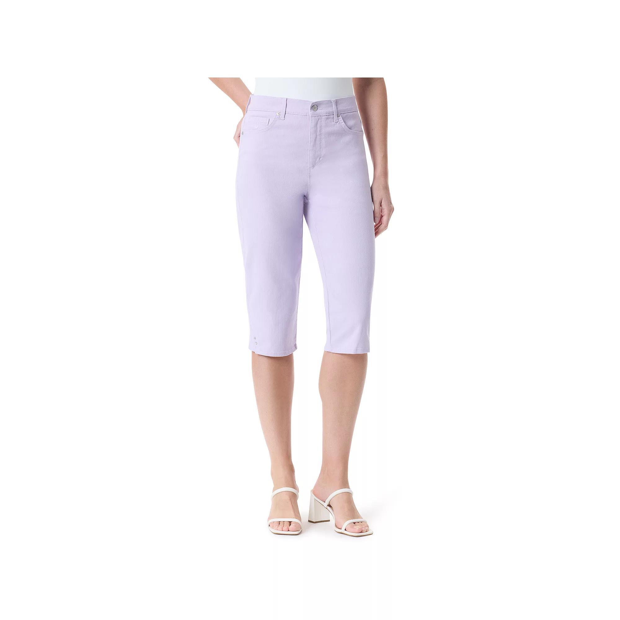 Petite Gloria Vanderbilt Amanda Skimmer Pants, Women's,  Product Image