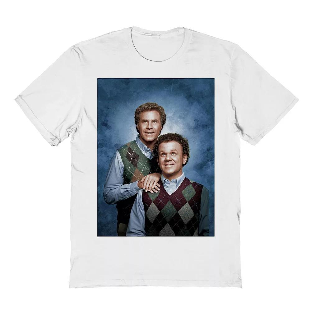 Men's Step Brothers Portrait Graphic Tee, Size: Large, White Product Image
