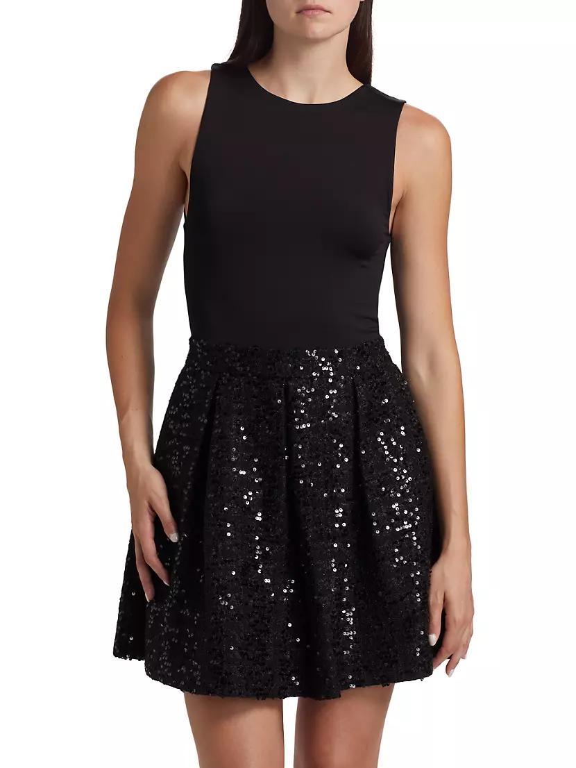 Chara Sequined Fit & Flare Minidress Product Image