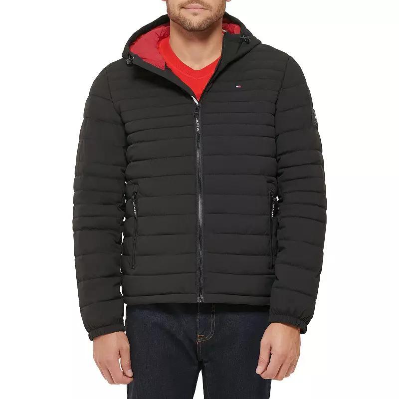 Men's Tommy Hilfiger Stretchy Hooded Puffer Jacket,  Product Image